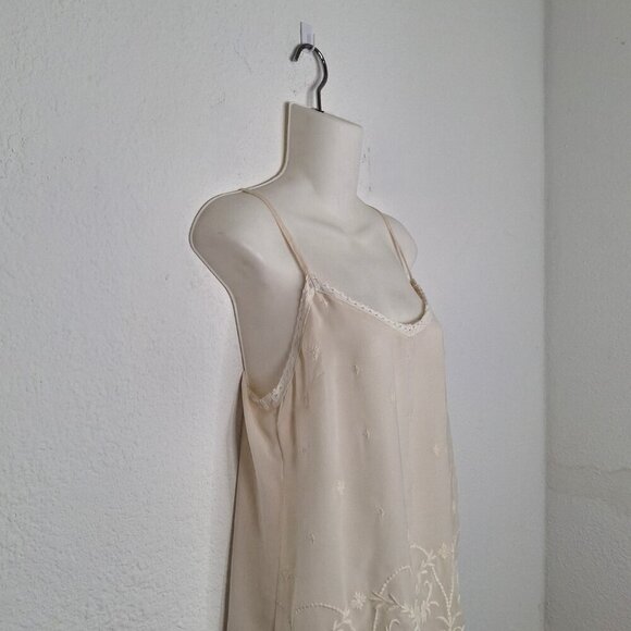 Old Navy Floral Embroidered Cami Sz S Lace Adjustable Straps Boho Minimalist - Picture 4 of 14